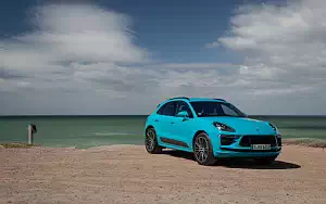 Обои автомобили Porsche Macan Turbo (Miami Blue) - 2019