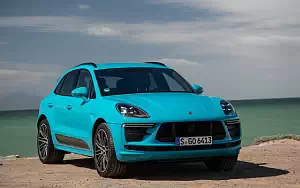 Обои автомобили Porsche Macan Turbo (Miami Blue) - 2019