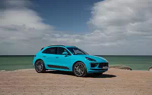 Обои автомобили Porsche Macan Turbo (Miami Blue) - 2019