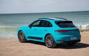 Обои автомобили Porsche Macan Turbo (Miami Blue) - 2019