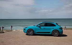 Обои автомобили Porsche Macan Turbo (Miami Blue) - 2019