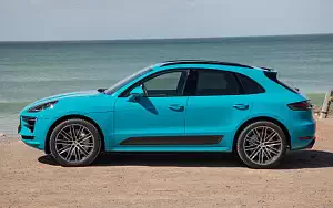 Обои автомобили Porsche Macan Turbo (Miami Blue) - 2019