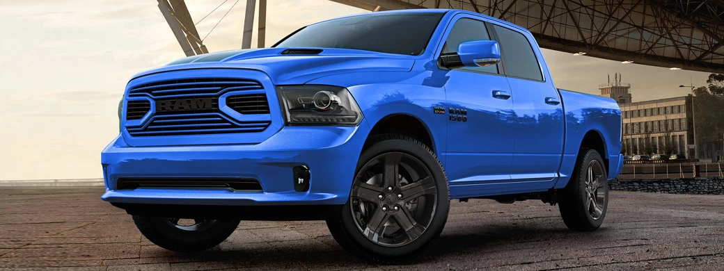   Ram 1500 Hydro Blue Sport Crew Cab - 2017 - Car wallpapers