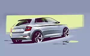 Обои автомобили Skoda Fabia - 2018