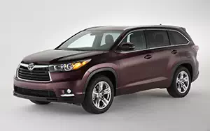 Обои автомобили Toyota Highlander US-spec - 2014