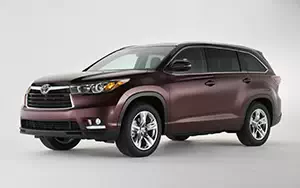 Обои автомобили Toyota Highlander US-spec - 2014