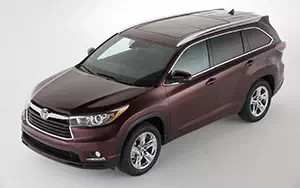 Обои автомобили Toyota Highlander US-spec - 2014